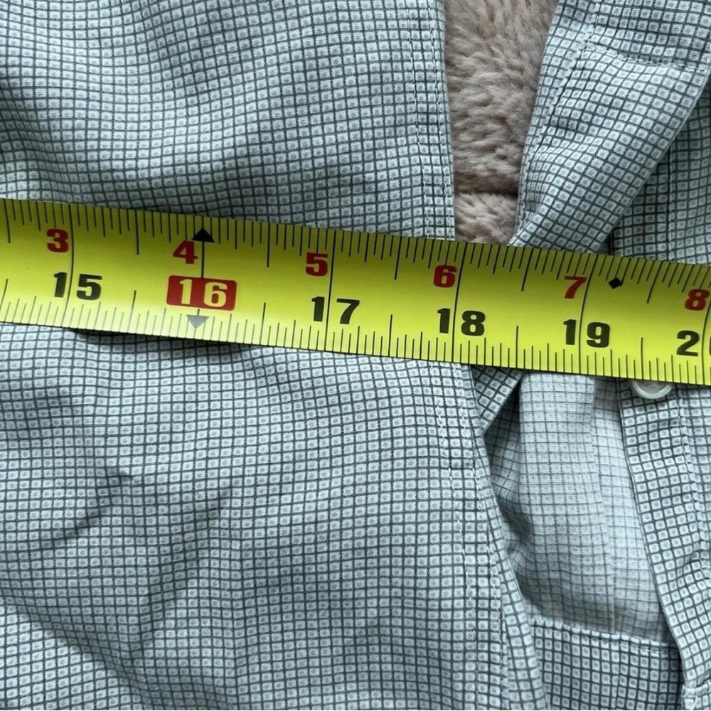 Banana Republic Non-Iron Slim Fit Dress Shirt Men’s Small | Gray Micro-Check‎ - Picture 5 of 7
